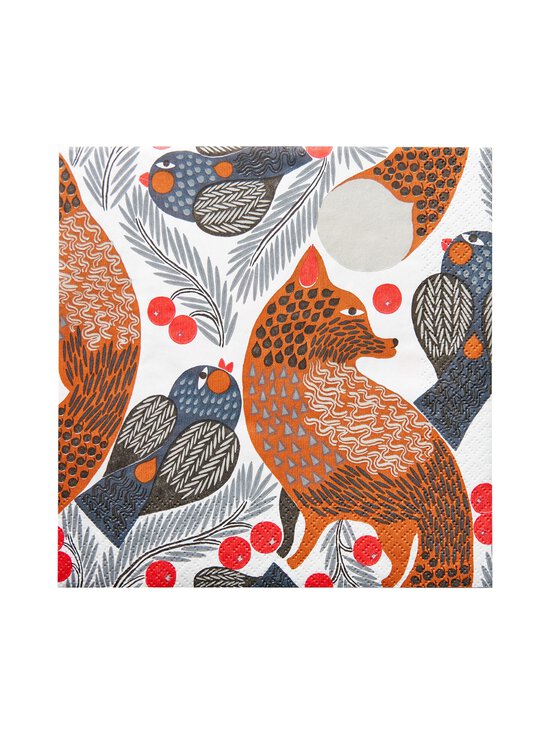 Marimekko - Ketunmarja-lautasliina 33 cm, 20 kpl - BROWN | Stockmann - photo 1