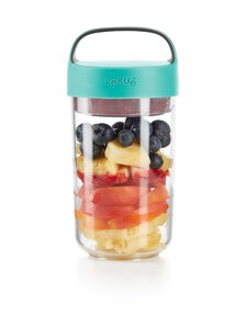Lékué - Jar To Go uzglabāšanas trauks 600 ml - TURQUOISE | Stockmann