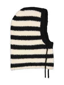 Object - ObjMilu Balaclava -neulehuppu - BLACK STRIPES:SANDSHELL | Stockmann