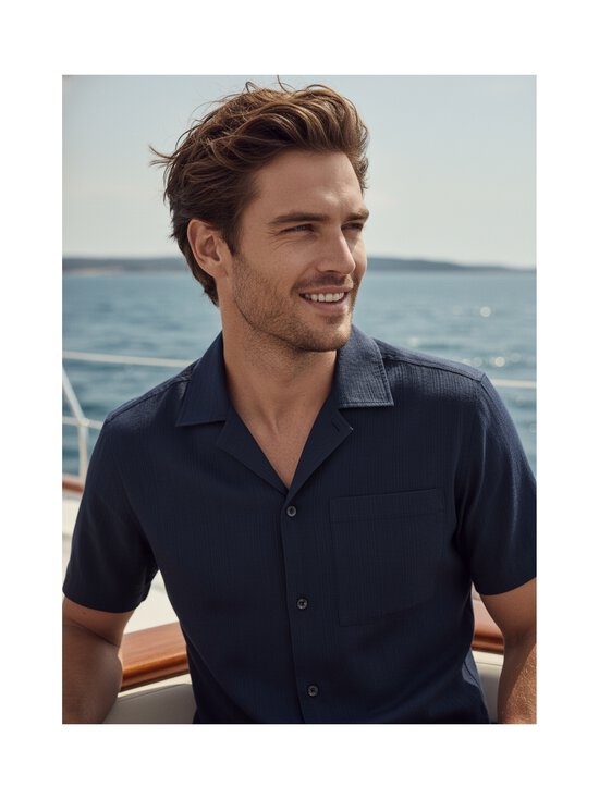 HUGO - Ellino krekls ar apkakli - DARK BLUE | Stockmann - photo 2