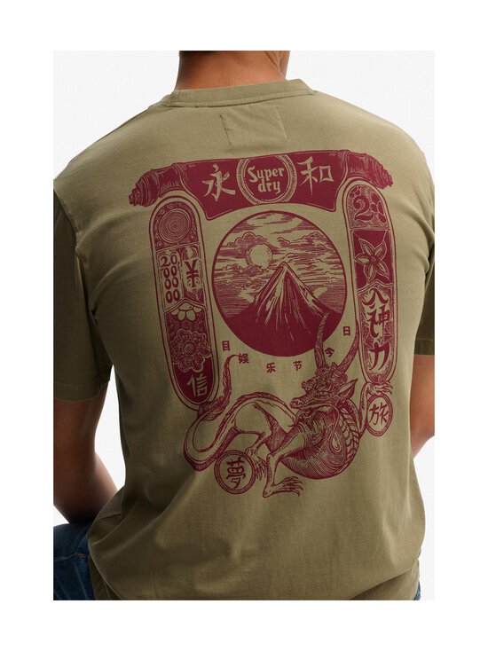 Superdry - T-särk Tokyo Narrative Loose - 1KH LIGHT KHAKI GREEN | Stockmann - photo 3