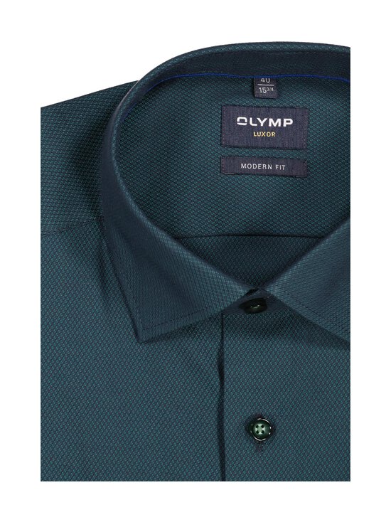Olymp - Modern Fit Contrast Button krekls ar apkakli - 49 DARK GREEN - photo 2 Olymp - Modern Fit Contrast Button krekls ar apkakli - 49 DARK GREEN | Stockmann - photo 2