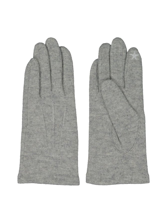 Light grey touchscreen gloves