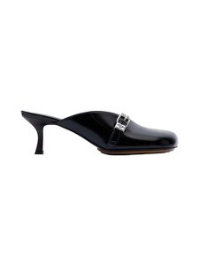 Ganni - Sue Heeled Mule Box Oleatex -keinonahkasandaalit - 099 BLACK | Stockmann