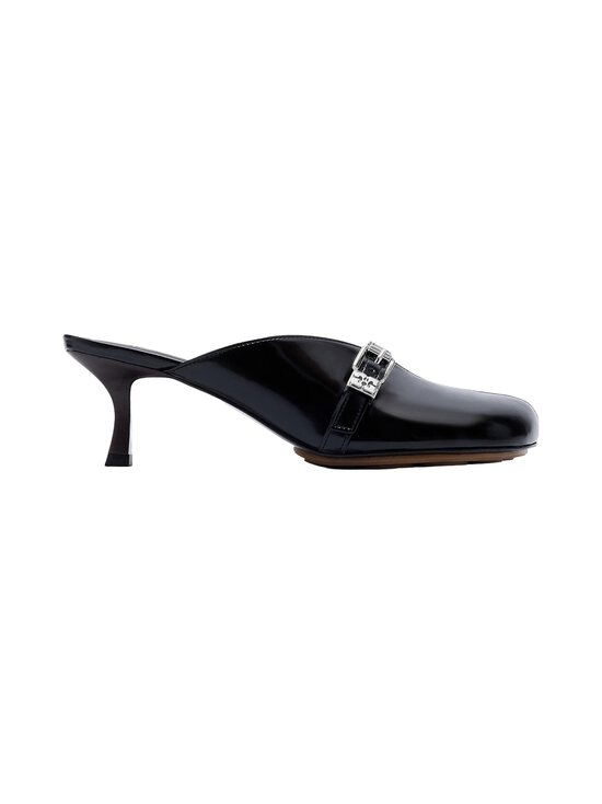 Ganni - Sue Heeled Mule Box Oleatex -keinonahkasandaalit - 099 BLACK | Stockmann - photo 1