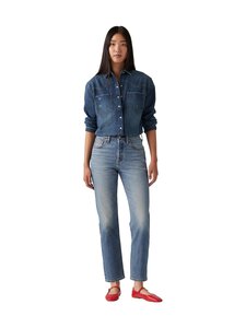 Levi's - 501 Crop -farkut - 246 MED INDIGO - WORN IN | Stockmann