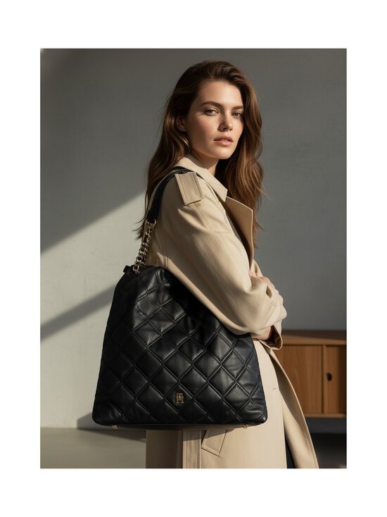 Tommy Hilfiger - Quilted Tote -käsilaukku - BDS BLACK | Stockmann - photo 6