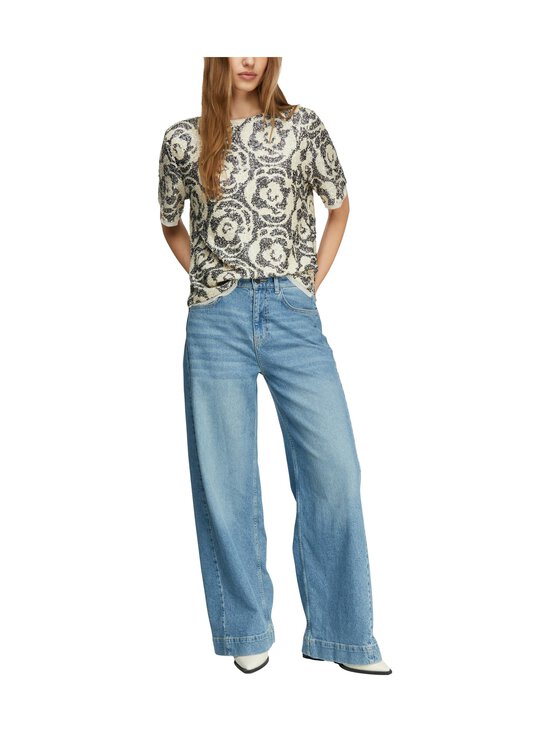 Comma - Paljettipaita - 59C0 BEIGE NAVY | Stockmann - photo 4