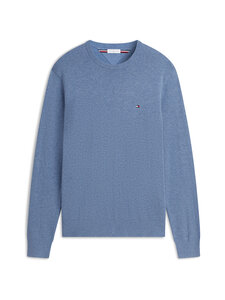 Tommy Hilfiger - Essential Cotton Crew -neule - D0Z BRISK BLUE HEATHER | Stockmann