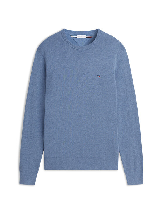 Tommy Hilfiger - Essential Cotton Crew -neule - D0Z BRISK BLUE HEATHER | Stockmann - photo 1