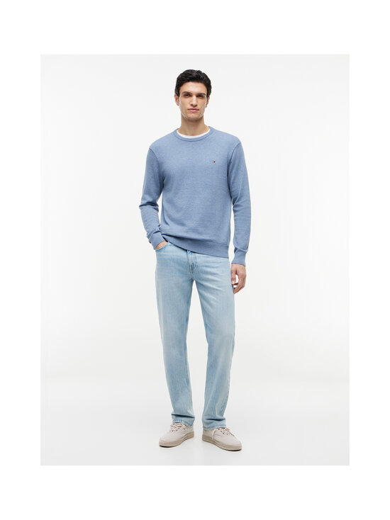 Tommy Hilfiger - Essential Cotton Crew -neule - D0Z BRISK BLUE HEATHER | Stockmann - photo 4