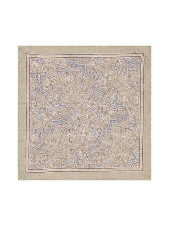 Stockholm Kravatt - Siidist taskurätt Hankie Double Face Paisley Medallion - 3 BEIGE | Stockmann - photo 1