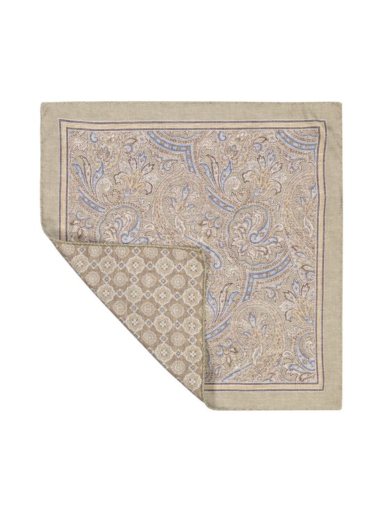 Stockholm Kravatt - Siidist taskurätt Hankie Double Face Paisley Medallion - 3 BEIGE | Stockmann - photo 2