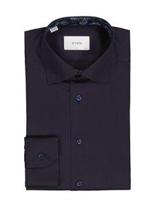 Eton - Slim Fit Floral Effect Signature -kauluspaita - 29 NAVY BLUE | Stockmann