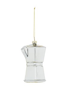 Casa Stockmann - Glass Coffee Pot -joulukoriste - SILVER | Stockmann