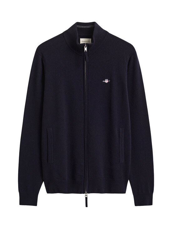 GANT - Superfine Lambswool Zip -neuletakki - 410 MARINE | Stockmann - photo 1