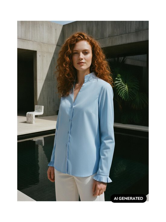MOS MOSH - MMHassie Pleat -paita - 279 BLISSFUL BLUE | Stockmann - photo 3
