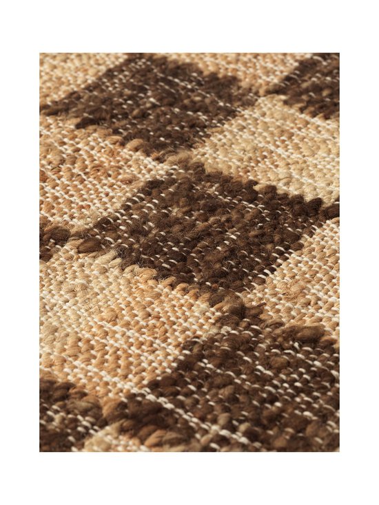 Ferm Living - Check Wool Jute -matto, 70 x 180 cm - COFFEE/NATURAL | Stockmann - photo 2