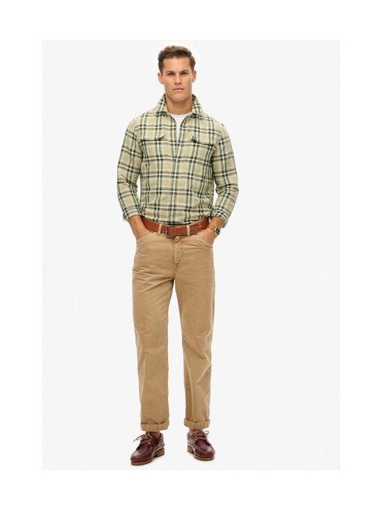 Superdry - Merchant Linen Check -kauluspaita - GYC GREEN CHECK - photo 4 Superdry - Merchant Linen Check -kauluspaita - GYC GREEN CHECK | Stockmann - photo 4