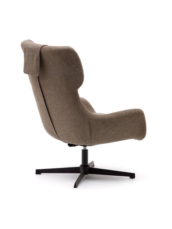 Kave Home - Zalina-nojatuoli vaaleanruskea chenille-kangas - BROWN | Stockmann - photo 3