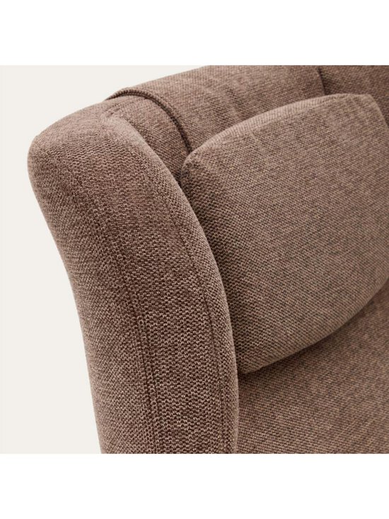 Kave Home - Zalina-nojatuoli vaaleanruskea chenille-kangas - BROWN | Stockmann - photo 5
