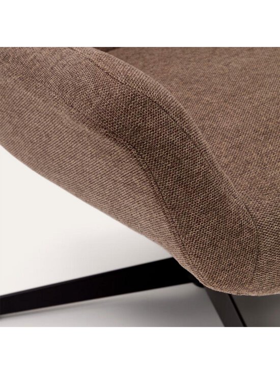 Kave Home - Zalina-nojatuoli vaaleanruskea chenille-kangas - BROWN | Stockmann - photo 6