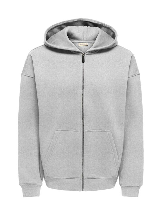 Only & Sons - Kapuutsiga dressipluus OnsCeres Oversized - SUPER LIGHT GREY MELANGE | Stockmann - photo 1