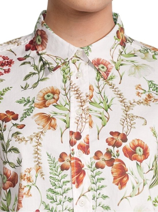 GANT - Regular Floral Print Cotton Voile -paita - 130 CREAM | Stockmann - photo 4