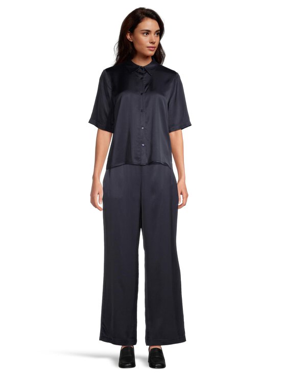 ESSENTIALS by Stockmann - Audrey-satiinipaitapusero - DK.NAVY | Stockmann - photo 2