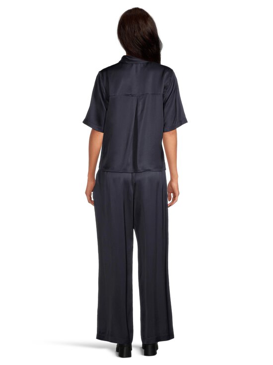 ESSENTIALS by Stockmann - Audrey-satiinipaitapusero - DK.NAVY | Stockmann - photo 3