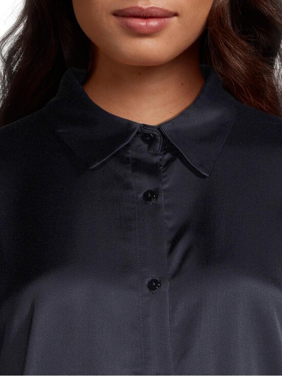 ESSENTIALS by Stockmann - Audrey-satiinipaitapusero - DK.NAVY | Stockmann - photo 4