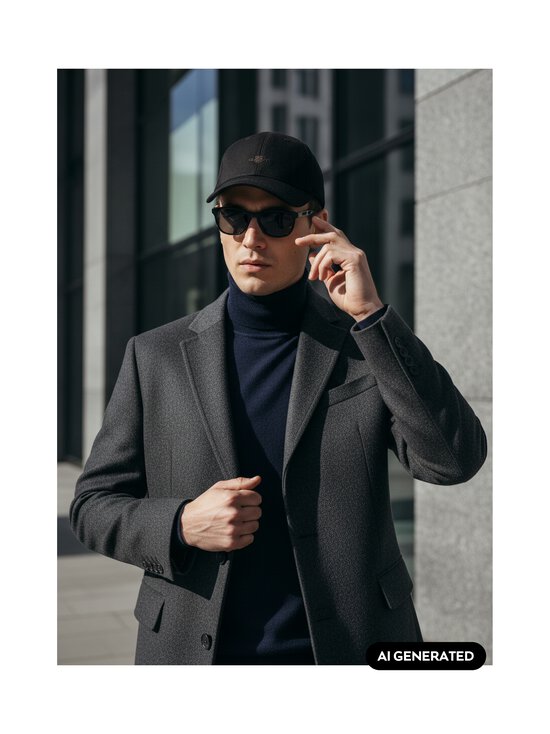 GANT - Tonal Shield Melton -lippalakki - 217 BLACK BROWN | Stockmann - photo 2