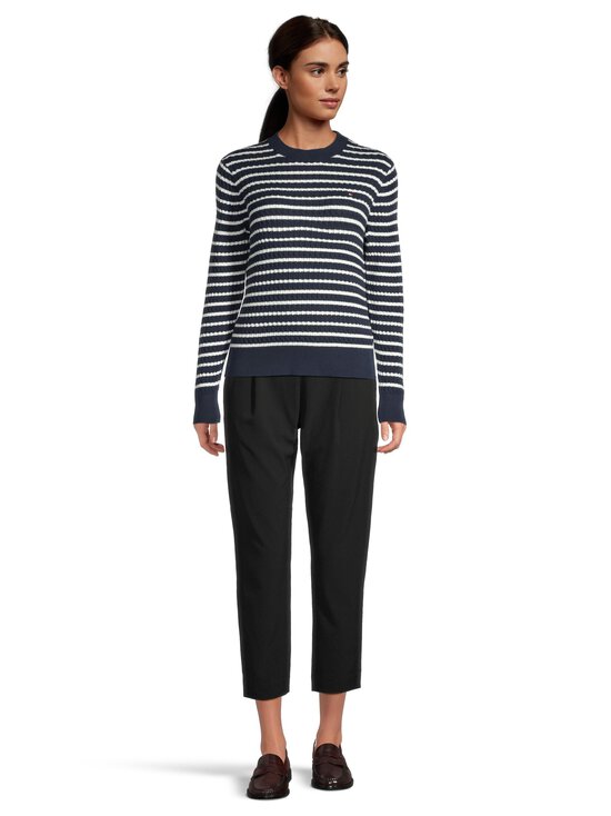 Tommy Hilfiger - Kudum Cable Fine - 0BB DARK NIGHT NAVY/IVORY SILK STP | Stockmann - photo 2