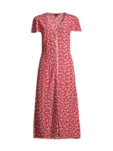 Tommy Jeans - TJW Button Midi -mekko - 0KP RED / SMALL FLOWERS | Stockmann