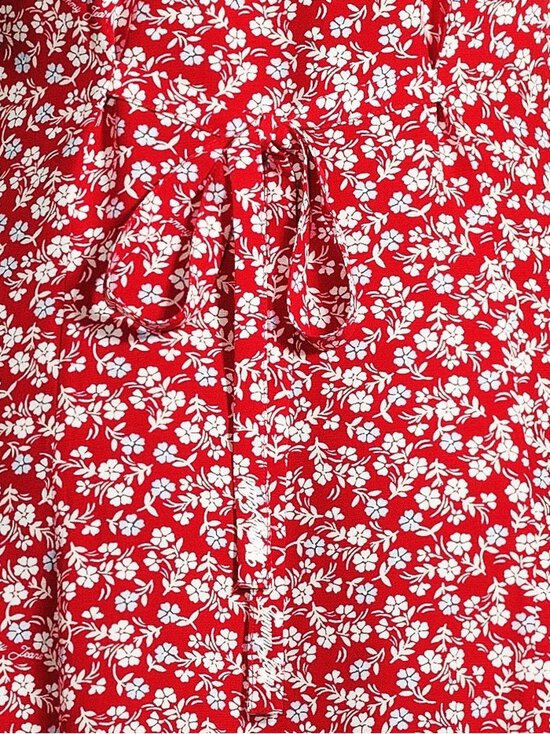 Tommy Jeans - TJW Button Midi kleita - 0KP RED / SMALL FLOWERS - photo 4 Tommy Jeans - TJW Button Midi kleita - 0KP RED / SMALL FLOWERS | Stockmann - photo 4