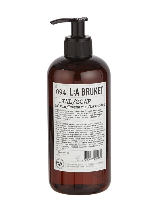 No 94 Sage/Rosemary/Lavender -nestesaippua 450 ml