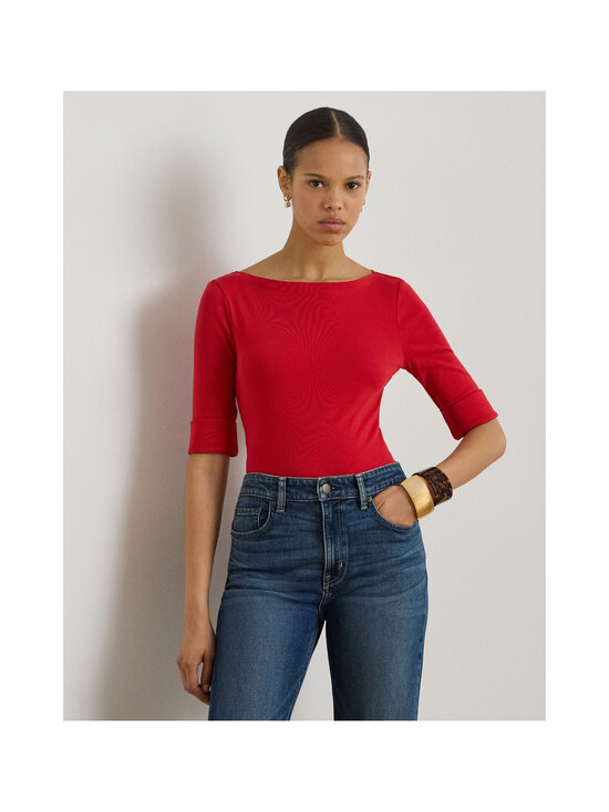 Lauren Ralph Lauren - Judy Elbow Sleeve -pusero - CRUISE RED | Stockmann - photo 4