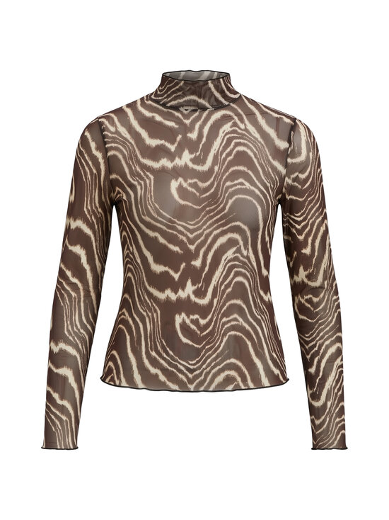 Object - ObjNela Mesh krekls - SEAL BROWN AOP:BIRCH | Stockmann - photo 1