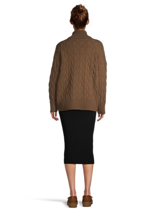 NOOM - Palmikkoes kampsun Noemi - BROWN | Stockmann - photo 3