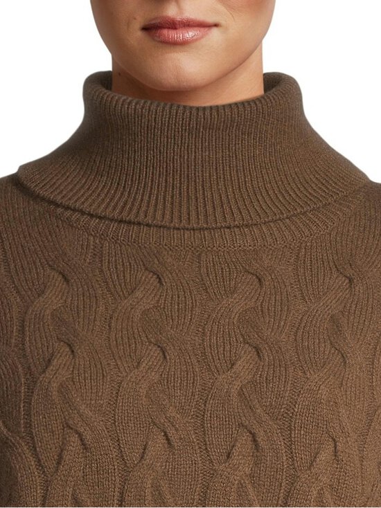 NOOM - Palmikkoes kampsun Noemi - BROWN | Stockmann - photo 4