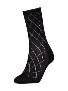 Tommy Hilfiger - Sokid TH Women Premium Argyle - 001 BLACK Tommy Hilfiger - Sokid TH Women Premium Argyle - 001 BLACK | Stockmann