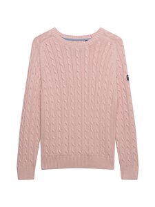 Superdry - Slouchy Cable -neule - 11R PALE PINK | Stockmann