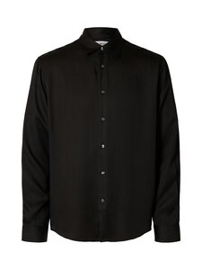 Selected - SlhRelax-Charlie krekls ar apkakli - BLACK | Stockmann