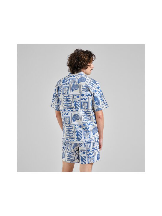 Dedicated - Marstrand Relaxed Fit -kauluspaita - OCEAN SQUARES OAT WHITE | Stockmann - photo 4