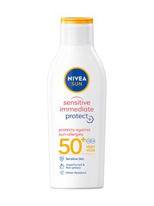 NIVEA - Sensitive Immediate Protect Sun Lotion SPF50+ -aurinkosuojavoide NIVEA - Sensitive Immediate Protect Sun Lotion SPF50+ -aurinkosuojavoide | Stockmann