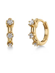 Edblad - Teeny Hoops - kullatut korvakorut - GOLD | Stockmann