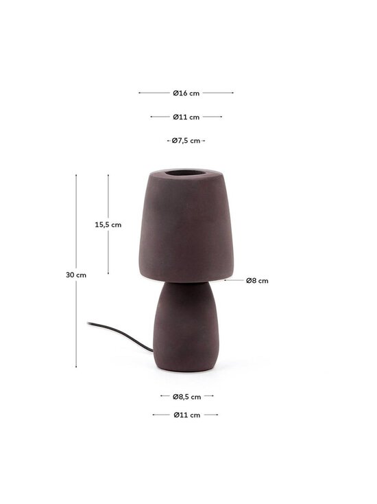 Kave Home - Tandy-pöytävalaisin ruskea keramiikka - BROWN | Stockmann - photo 6