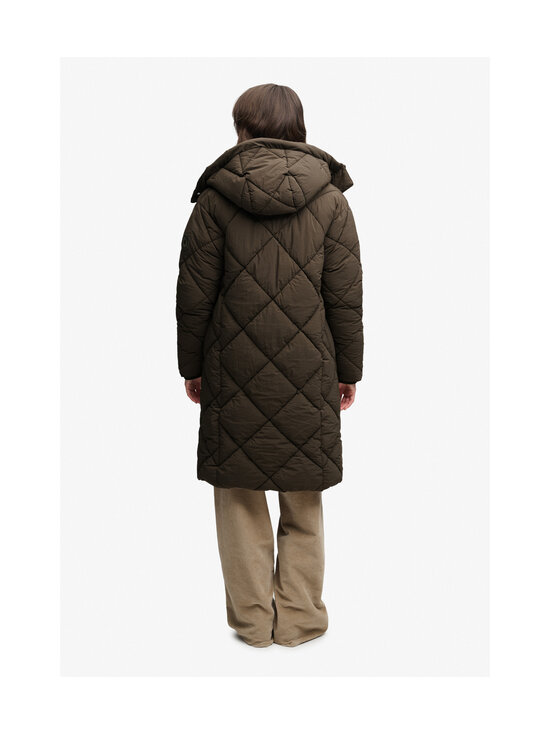 Superdry - Jakk Longline Diamond Quilt - 2QJ DEEP KHAKI GREEN | Stockmann - photo 4