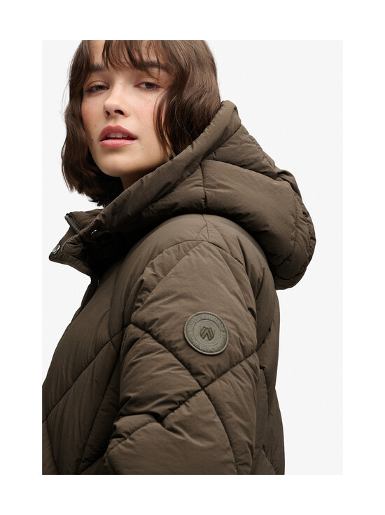 Superdry - Jakk Longline Diamond Quilt - 2QJ DEEP KHAKI GREEN | Stockmann - photo 5