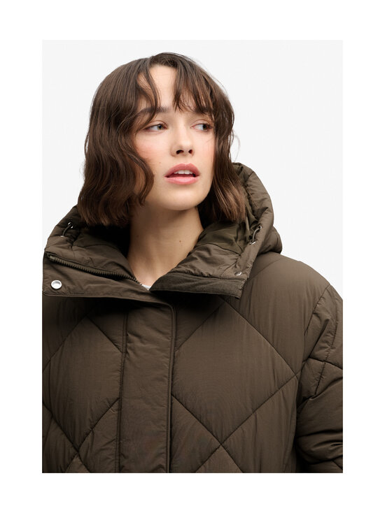 Superdry - Jakk Longline Diamond Quilt - 2QJ DEEP KHAKI GREEN | Stockmann - photo 6